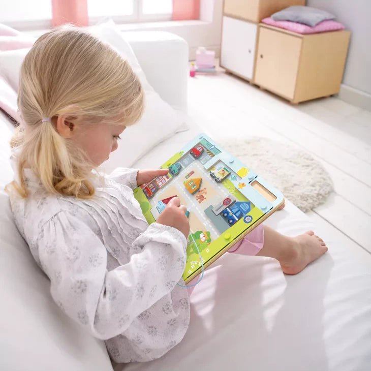 Magneetspel Vario Stad - Magnetische puzzels Haba - In den Olifant