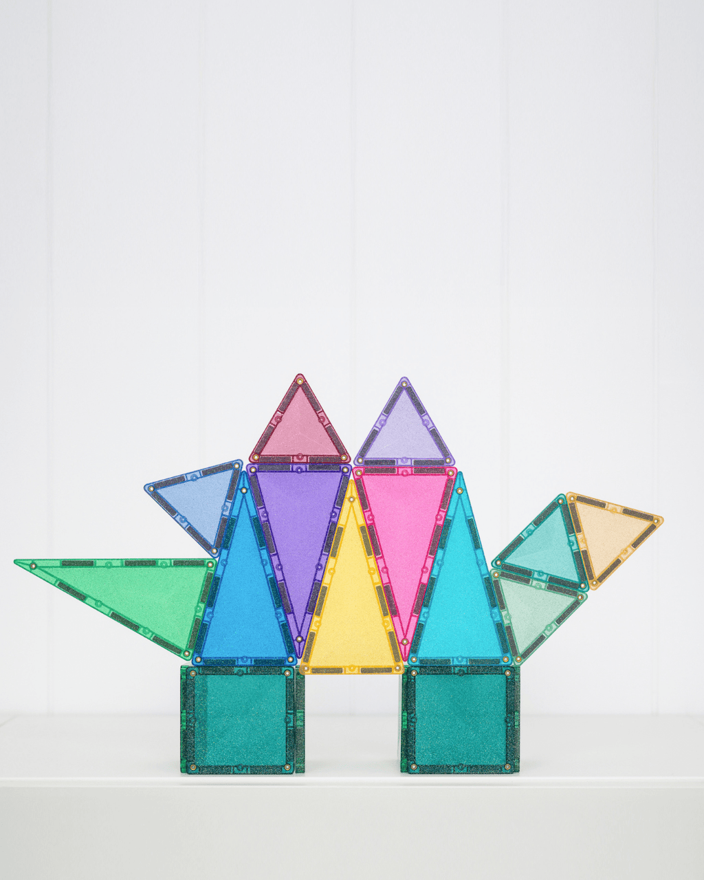 Magneettegels Glitter Castle Pack - set van 48 - Magnetische bouwspeelgoed Connetix - In den Olifant