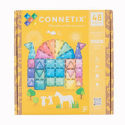 Magneettegels Glitter Castle Pack - set van 48 - Magnetische bouwspeelgoed Connetix - In den Olifant