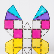 Magneettegels Glitter Unicorn Pack - set van 56 - Magnetische bouwspeelgoed Connetix - In den Olifant