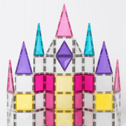 Magneettegels Glitter Unicorn Pack - set van 56 - Magnetische bouwspeelgoed Connetix - In den Olifant