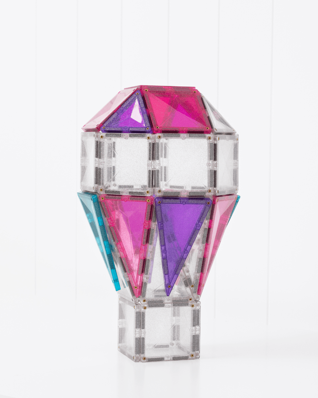 Magneettegels Glitter Unicorn Pack - set van 56 - Magnetische bouwspeelgoed Connetix - In den Olifant