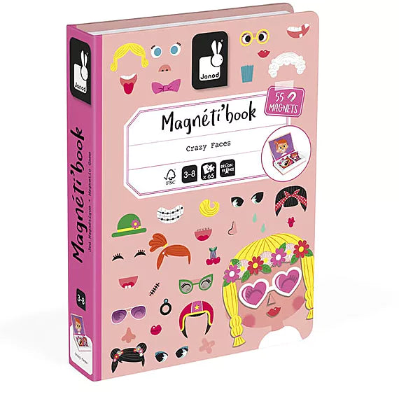 Magneetspel Magneti'Book - Girl's Crazy Faces