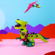 Magnetisch bouwspeelgoed Dino Adventure - set van 36 onderdelen - Magnetische bouwspeelgoed Clixo - In den Olifant