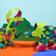 Magnetisch bouwspeelgoed Dino Adventure - set van 36 onderdelen - Magnetische bouwspeelgoed Clixo - In den Olifant