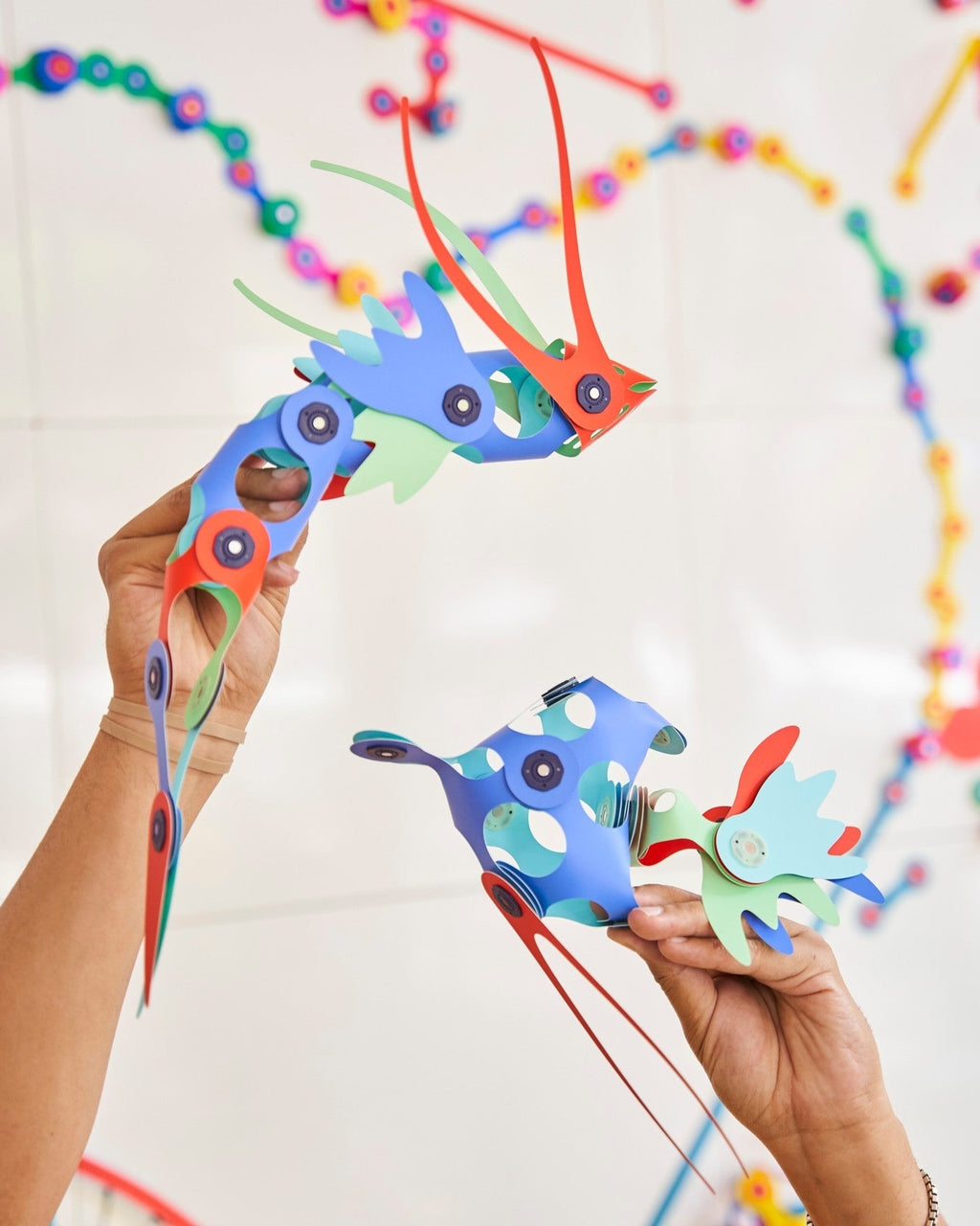 Magnetisch bouwspeelgoed Ocean Creatures - set van 24 onderdelen - Magnetische bouwspeelgoed Clixo - In den Olifant