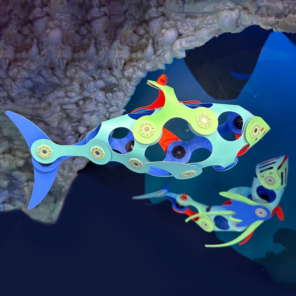Magnetisch bouwspeelgoed Ocean Creatures - set van 24 onderdelen - Magnetische bouwspeelgoed Clixo - In den Olifant
