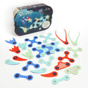 Magnetisch bouwspeelgoed Ocean Creatures - set van 24 onderdelen - Magnetische bouwspeelgoed Clixo - In den Olifant