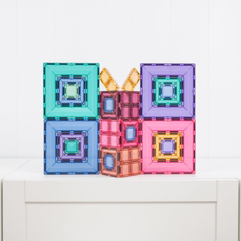 Magnetisch bouwspeelgoed Pastel Portal Pack - set van 48 - Magnetische bouwspeelgoed Connetix - In den Olifant