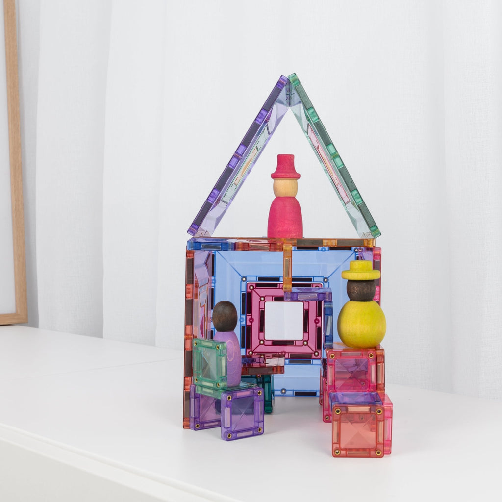 Magnetisch bouwspeelgoed Pastel Portal Pack - set van 48 - Magnetische bouwspeelgoed Connetix - In den Olifant
