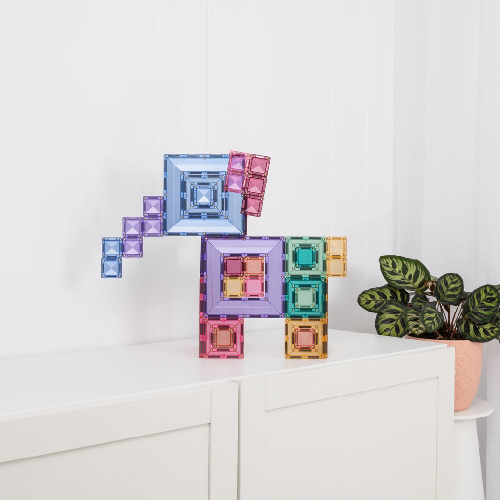 Magnetisch bouwspeelgoed Pastel Portal Pack - set van 48 - Magnetische bouwspeelgoed Connetix - In den Olifant