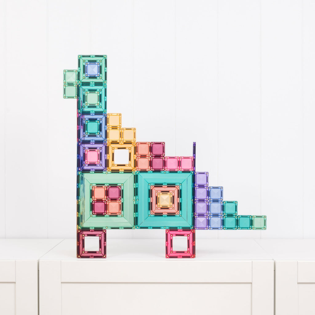 Magnetisch bouwspeelgoed Pastel Portal Pack - set van 48 - Magnetische bouwspeelgoed Connetix - In den Olifant