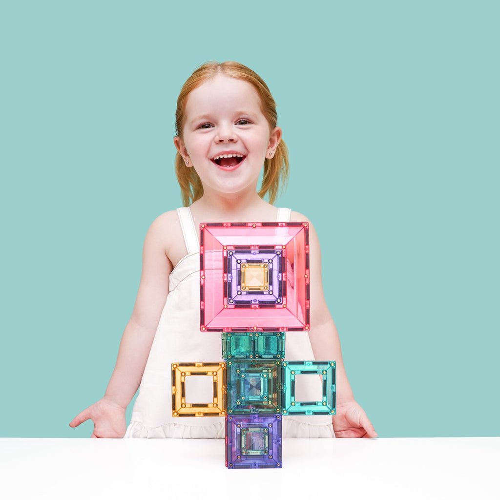 Magnetisch bouwspeelgoed Pastel Portal Pack - set van 48 - Magnetische bouwspeelgoed Connetix - In den Olifant