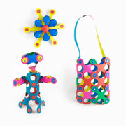 Magnetisch bouwspeelgoed Rainbow Pack - 42 onderdelen - Magnetische bouwspeelgoed Clixo - In den Olifant
