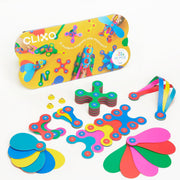 Magnetisch bouwspeelgoed Rainbow Pack - 42 onderdelen - Magnetische bouwspeelgoed Clixo - In den Olifant