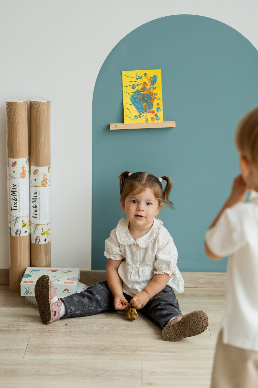 Magnetisch plankje Tix&Mix - Treasure Shelf - Magneten en letters Tix&Mix - In den Olifant