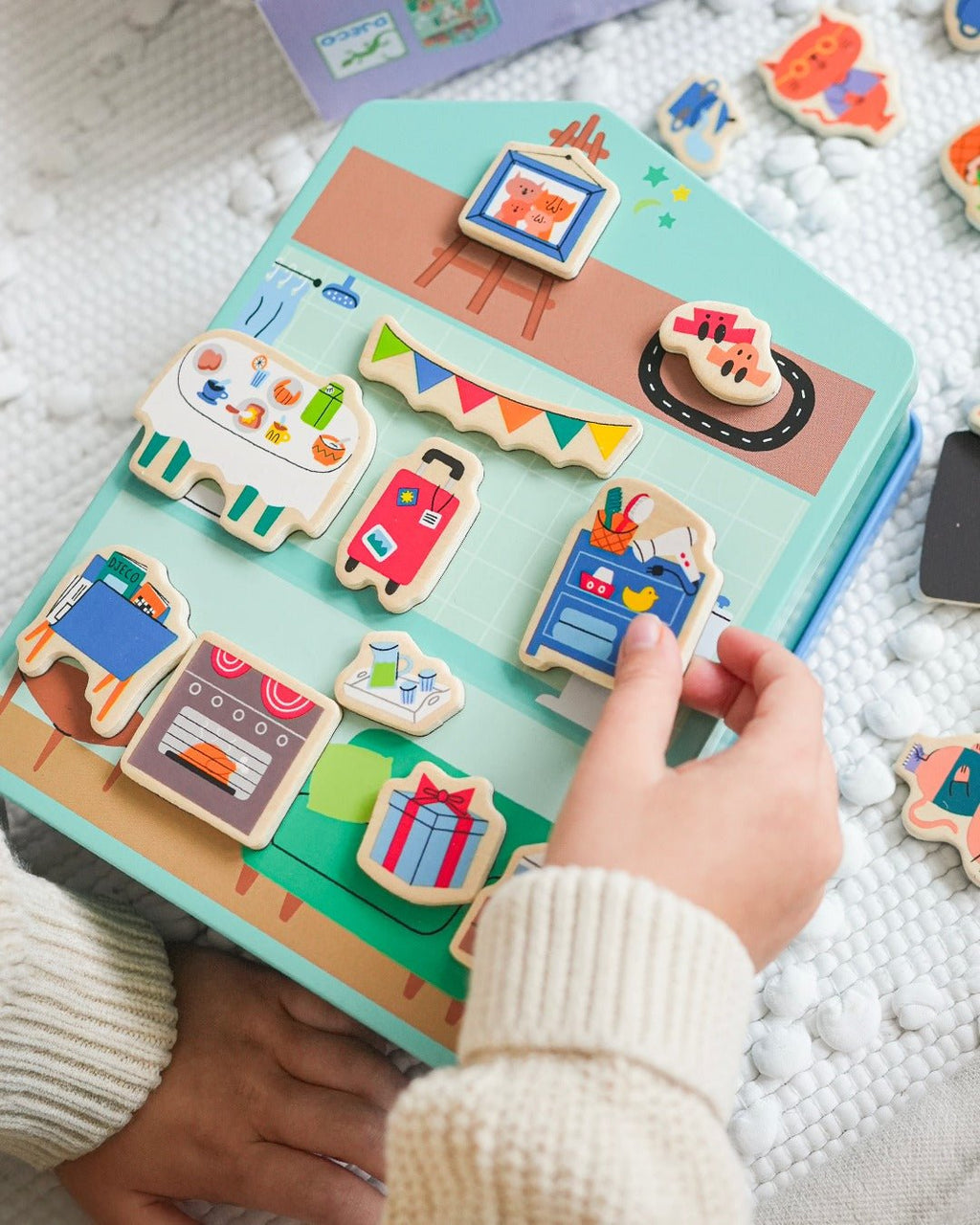 Magnetisch spel - InZeHouse - Magnetische puzzels Djeco - In den Olifant