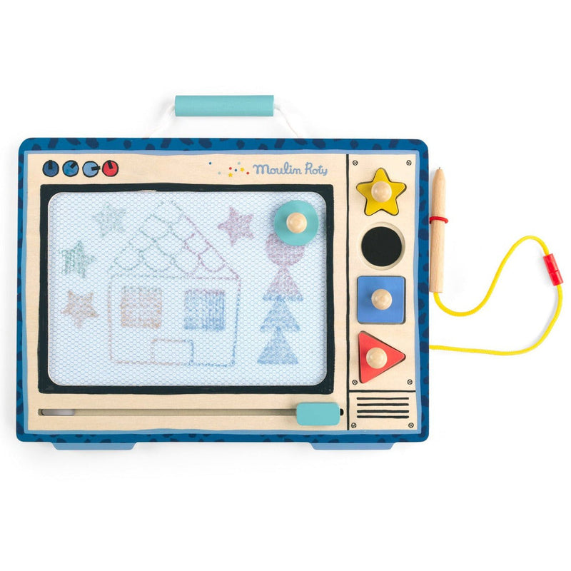 Magnetisch tekenbord Puce & Pilou - Kleuren en tekenen Moulin Roty - In den Olifant