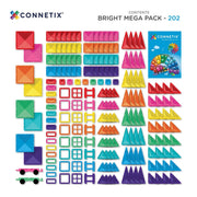 Magnetische bouwstenen Bright Mega Pack - set van 202 - Magnetische bouwspeelgoed Connetix - In den Olifant
