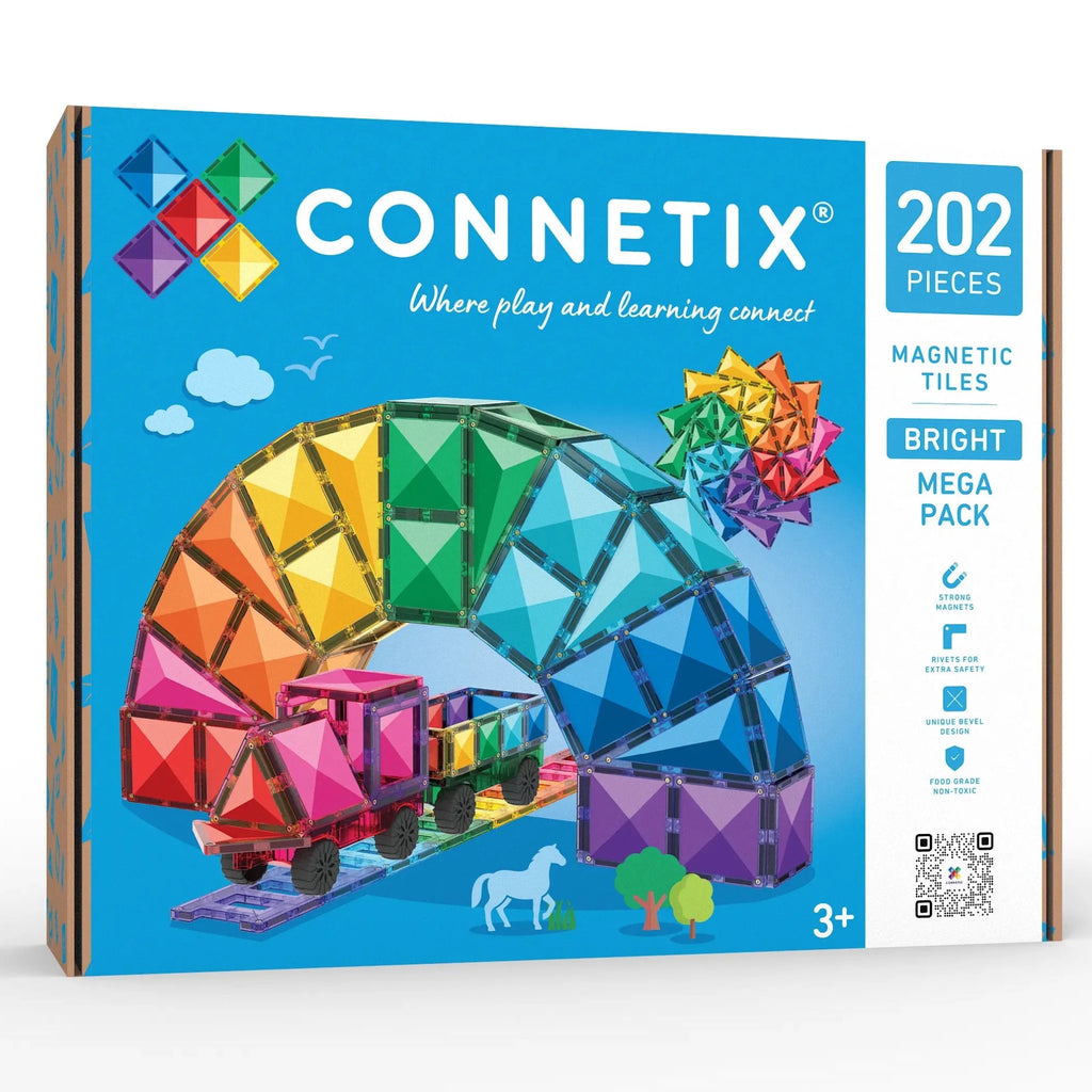 Magnetische bouwstenen Bright Mega Pack - set van 202 - Magnetische bouwspeelgoed Connetix - In den Olifant