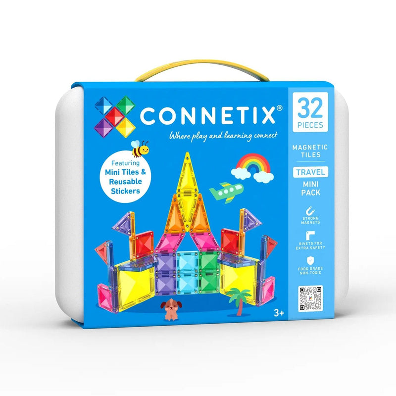 Magnetische bouwstenen Travel Mini Pack - set van 32 - Magnetische bouwspeelgoed Connetix - In den Olifant