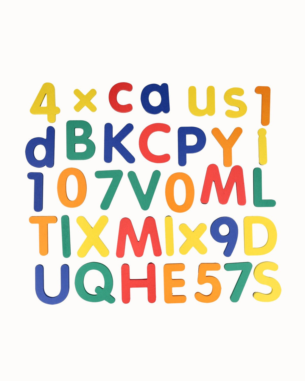 Magnetische letters en cijfers - set van 77 - Magneten en letters Tix&Mix - In den Olifant