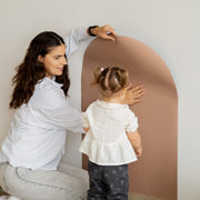 Magnetische muursticker Tix&Mix Brown Sugar + 2 krijtjes - 100 × 70 cm - Muurdecoratie Tix&Mix - In den Olifant