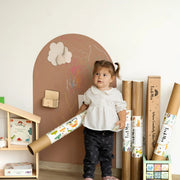 Magnetische muursticker Tix&Mix Brown Sugar + 2 krijtjes - 100 × 70 cm - Muurdecoratie Tix&Mix - In den Olifant