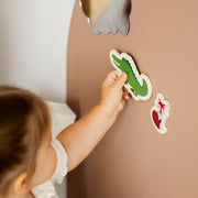 Magnetische muursticker Tix&Mix Brown Sugar + 2 krijtjes - 100 × 70 cm - Muurdecoratie Tix&Mix - In den Olifant