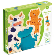 Magnetische Puzzel Gekke Dieren - set van 24 - Magnetische puzzels Djeco - In den Olifant