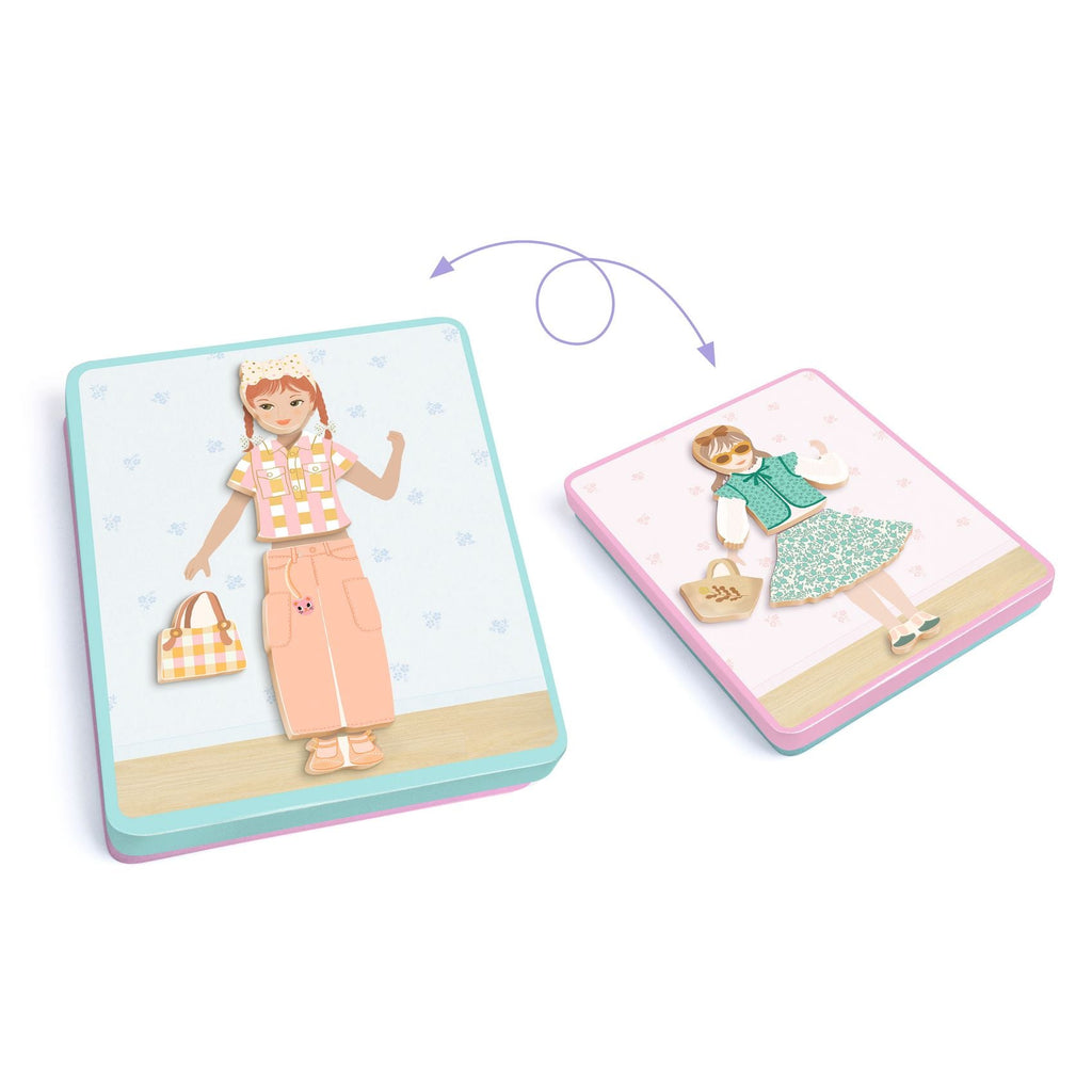 Magnetische puzzel Inzebox Dressing - 36 stukjes - Magnetische puzzels Djeco - In den Olifant