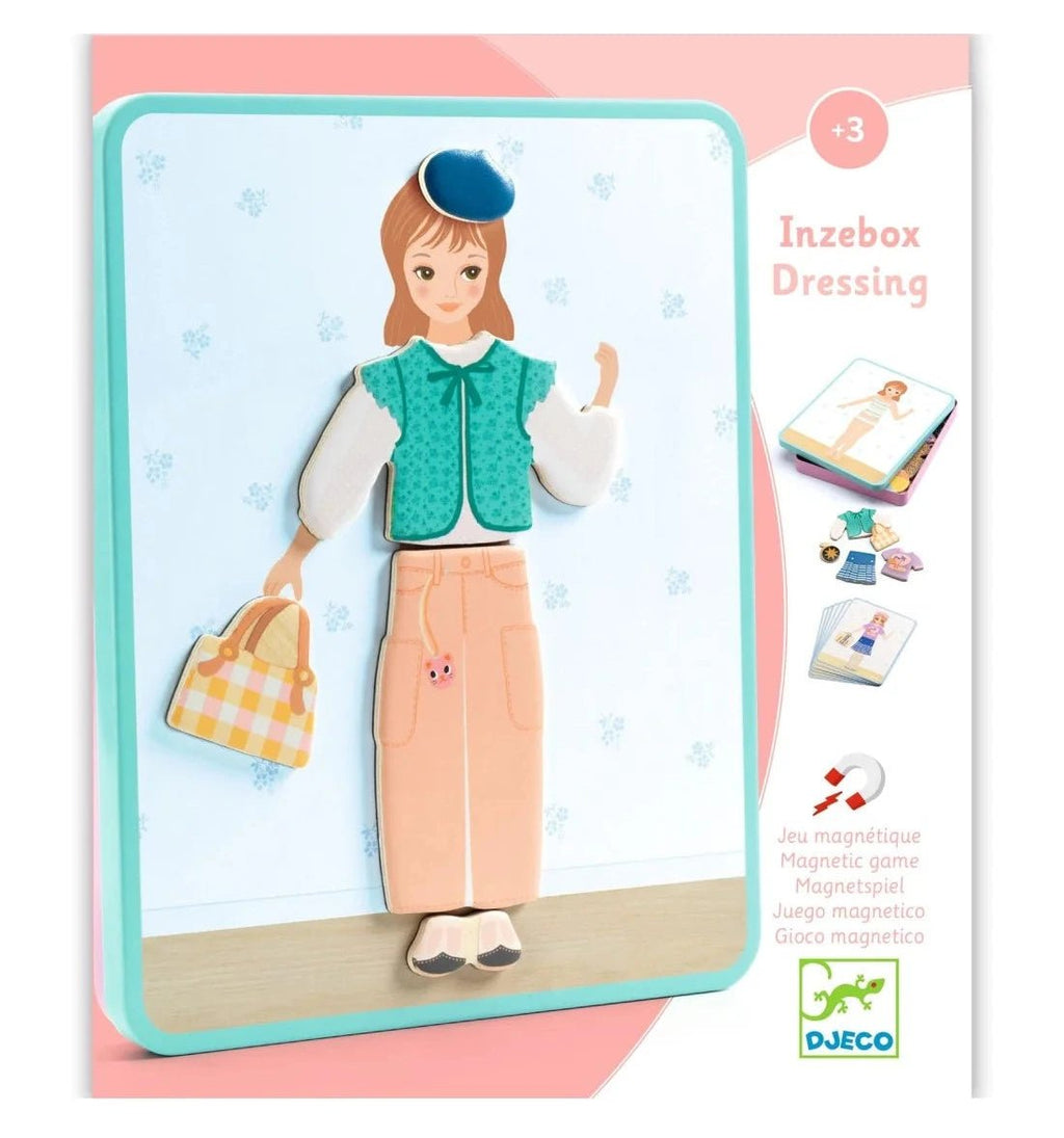 Magnetische puzzel Inzebox Dressing - 36 stukjes - Magnetische puzzels Djeco - In den Olifant