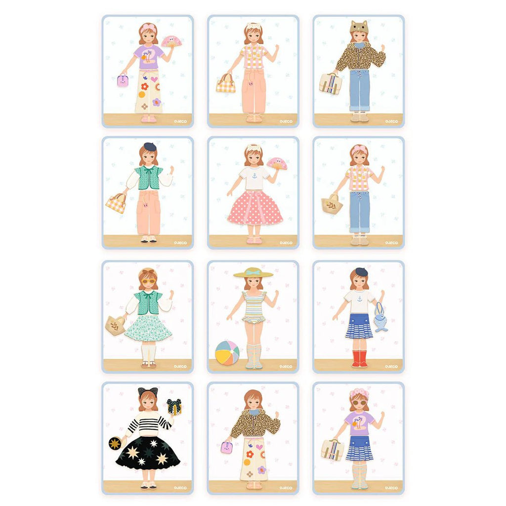 Magnetische puzzel Inzebox Dressing - 36 stukjes - Magnetische puzzels Djeco - In den Olifant