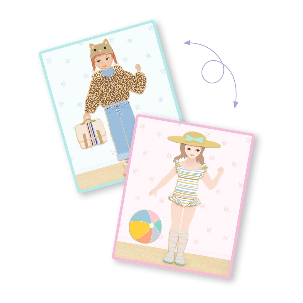 Magnetische puzzel Inzebox Dressing - 36 stukjes - Magnetische puzzels Djeco - In den Olifant