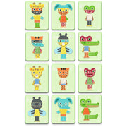 Magnetische puzzel Inzebox Mix Animals - 29 stukjes - Magnetische puzzels Djeco - In den Olifant