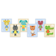 Magnetische puzzel Inzebox Mix Animals - 29 stukjes - Magnetische puzzels Djeco - In den Olifant