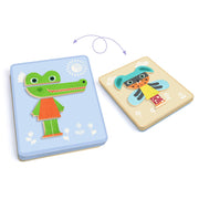 Magnetische puzzel Inzebox Mix Animals - 29 stukjes - Magnetische puzzels Djeco - In den Olifant