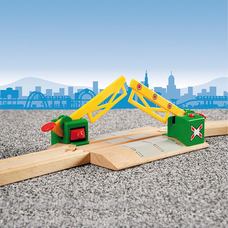 Magnetische Spoorwegovergang Mangetic Action Crossing - Treinsporen en accessoires Brio - In den Olifant
