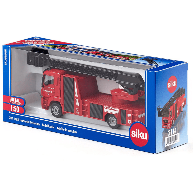 MAN brandweer ladderwagen 1:50 - Auto's en voertuigen Siku - In den Olifant