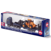 Man dieplader met JCB shovel 1:87 - Auto's en voertuigen Siku - In den Olifant