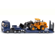 Man dieplader met JCB shovel 1:87 - Auto's en voertuigen Siku - In den Olifant
