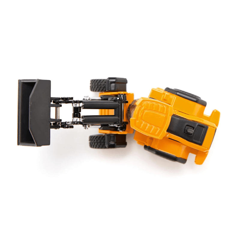 Man dieplader met JCB shovel 1:87 - Auto's en voertuigen Siku - In den Olifant