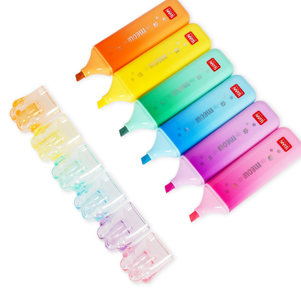 Markeerstift Meow Highlighters Kitty Paw - Light Blue - Schrijfwaren Legami - In den Olifant