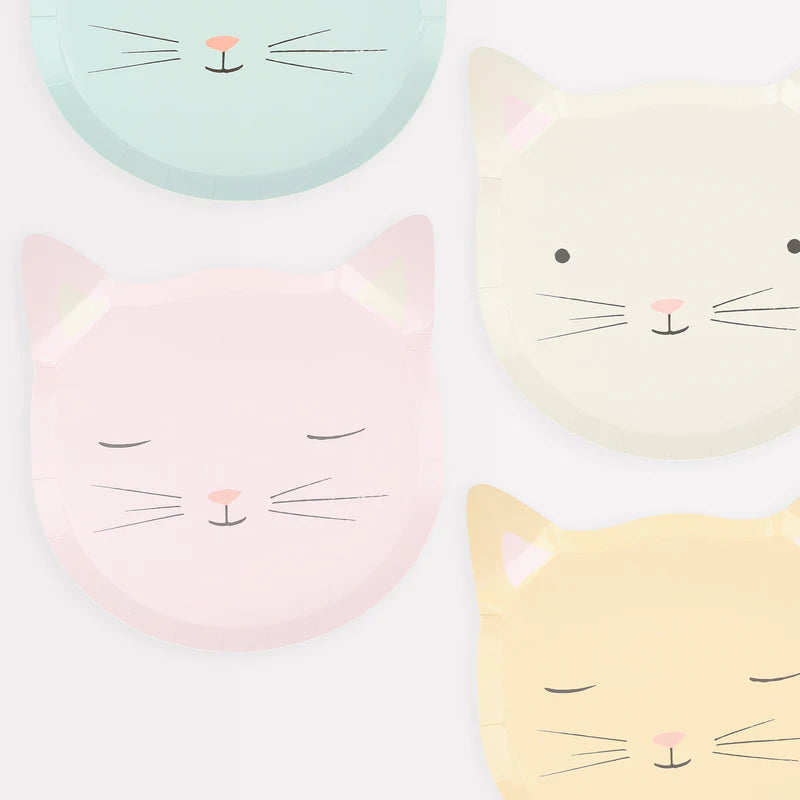 Feestbordjes Cat Plates - set van 8