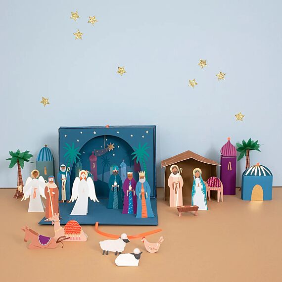 Adventskalender - Nativity Paper Craft Advent Calendar