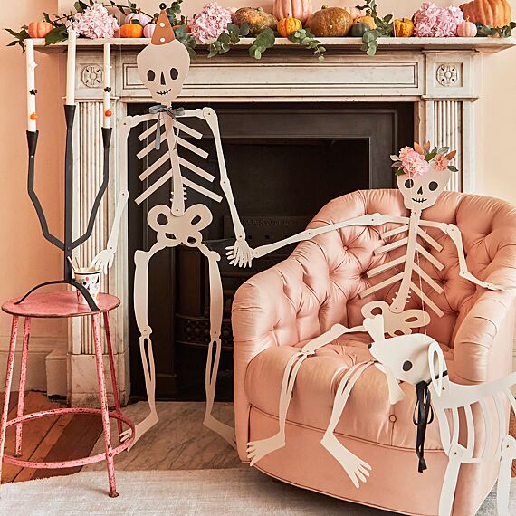 Halloween Decoratie Giant Jointed Skeletons - Set Van 3