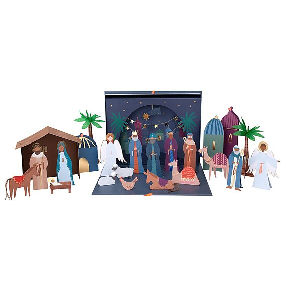 Adventskalender - Nativity Paper Craft Advent Calendar