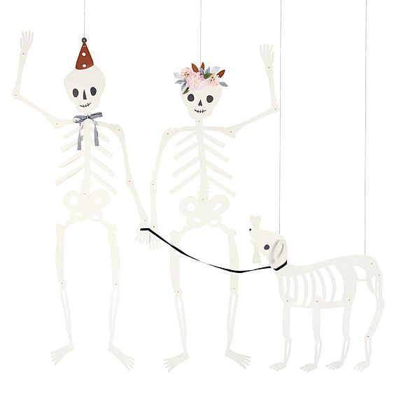 Halloween Decoratie Giant Jointed Skeletons - Set Van 3