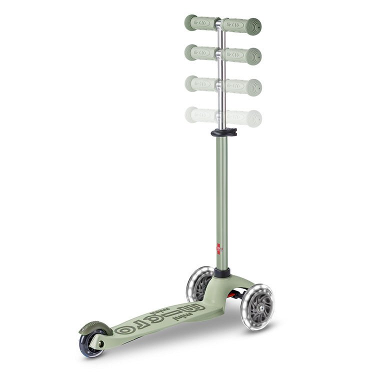 Meegroei step Micro Mini2Grow 4in1 step 2.0 LED groen - 1 tot 6 jaar - Steppen Micro Mobility - In den Olifant