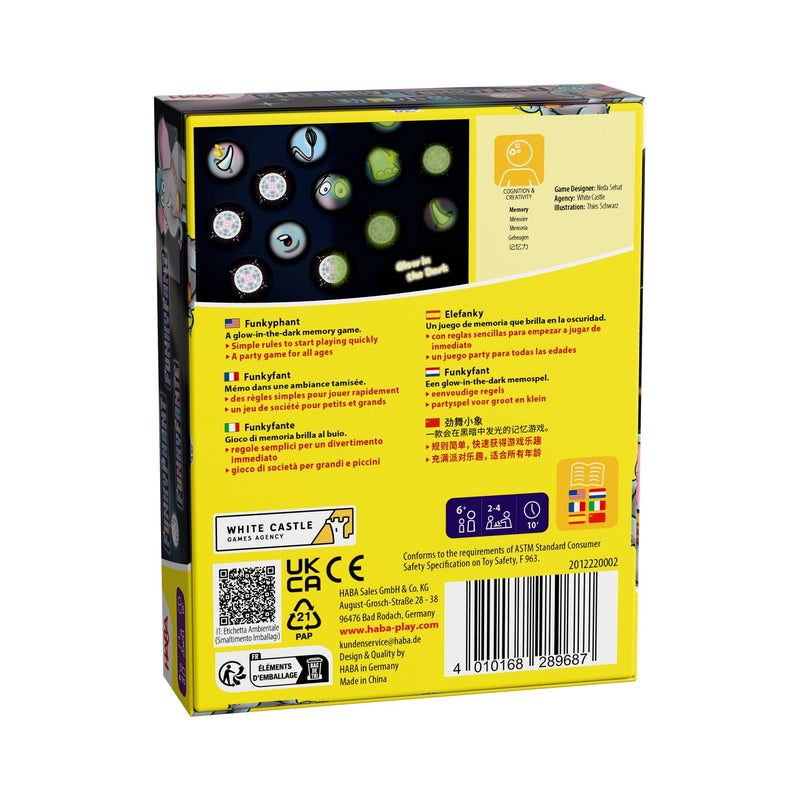 Memory spel - Funkyphant - Memo en domino Haba - In den Olifant